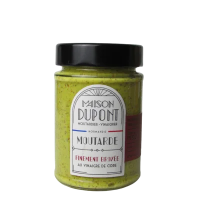 Moutarde Finement Broyée au Vinaigre de Cidre 195g