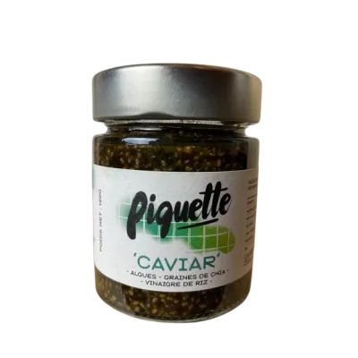 Caviar Végétal Algues Graines de Chia Vinaigre de Riz 120g